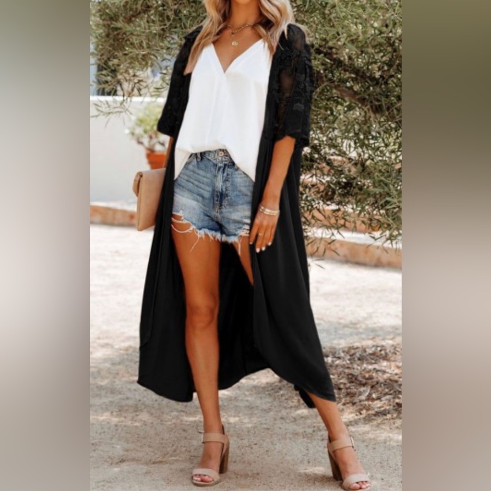 Black Bohemian kimono/cover up